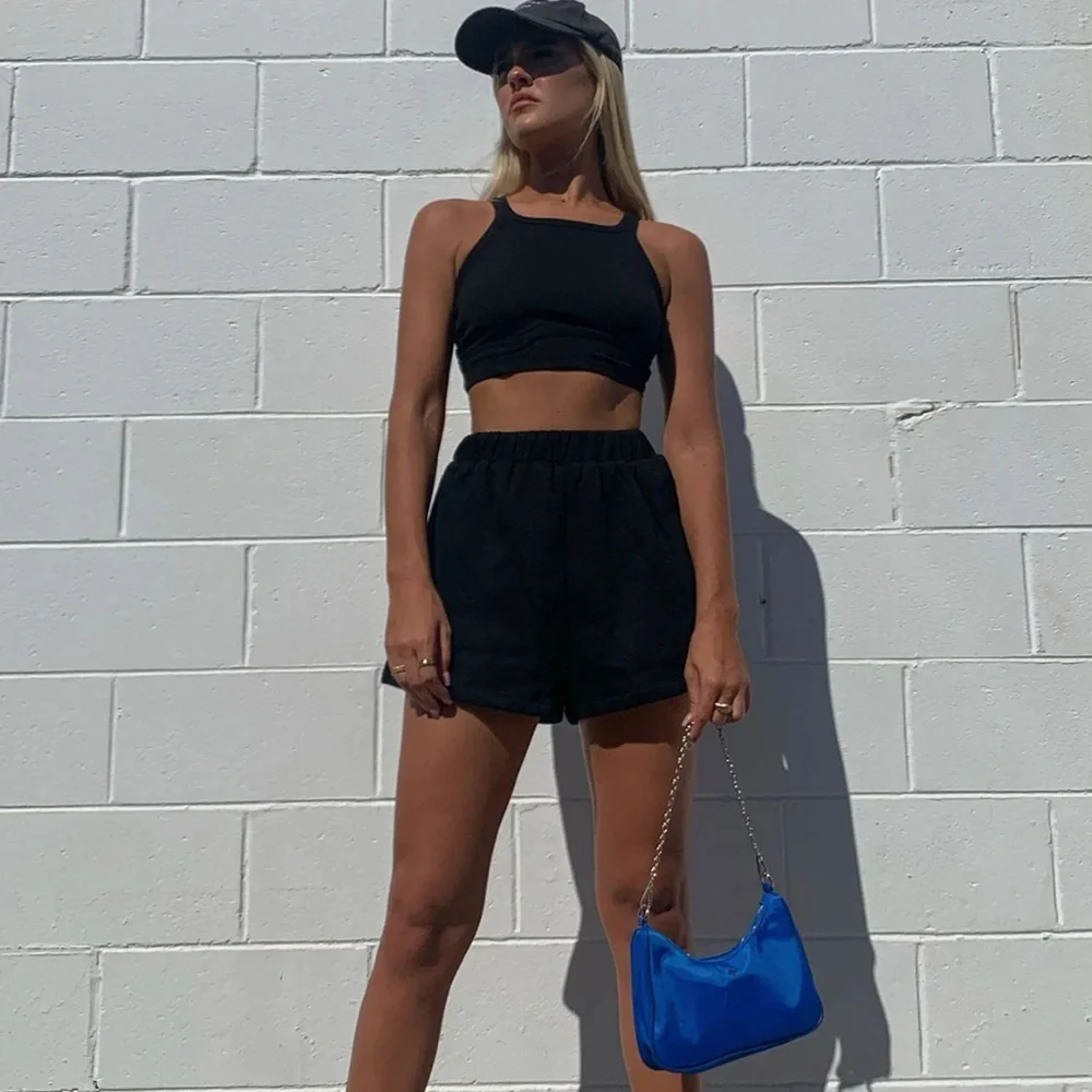 Princess Polly Florida Shorts Black